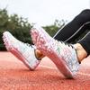 New Unisex Professional Nail Shoes Breath Gripping Shoes Ultra Light Racing Jumping Sprint Running Durable Sneakers Sizes 35-45