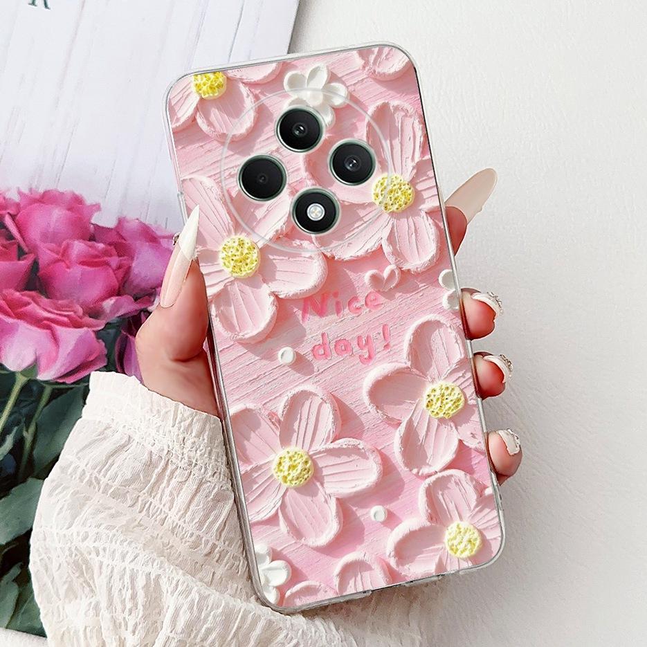 For Oppo Reno 12F 4G Case CPH2687 Stylish Butterfly Painted Cover Soft Silicone Case For Oppo Reno12 F Reno 12 FS Reno12F Bumper