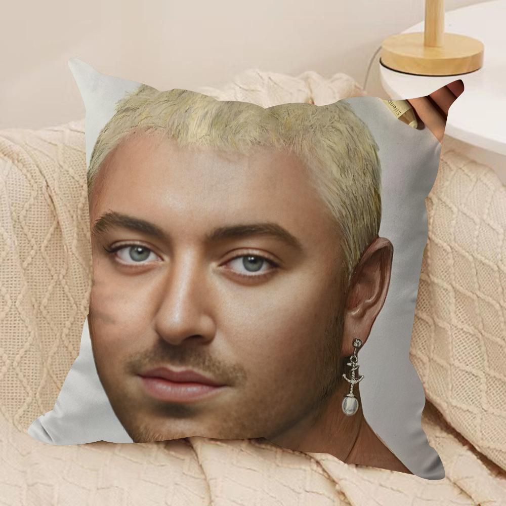 Singer SSam Smith Cushion Cover Silky Short Plush Invisible Zipper Dustproof Sofa Pillow Case for Home Decor