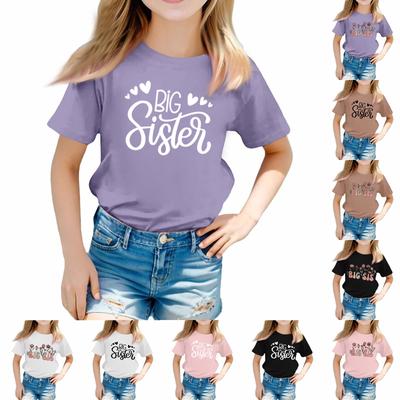 T-shirts pour tout-petits, filles et garçons, haut pour enfants, t-shirts imprimés à manches courtes pour garçons et filles