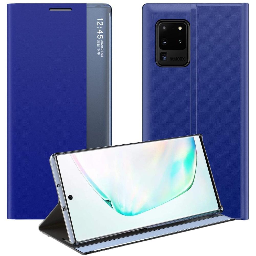 New Sleep Case Pokrowiec Etui Z Klapką Z Funkcją Podstawki Samsung Galaxy A02S Eu Niebieski