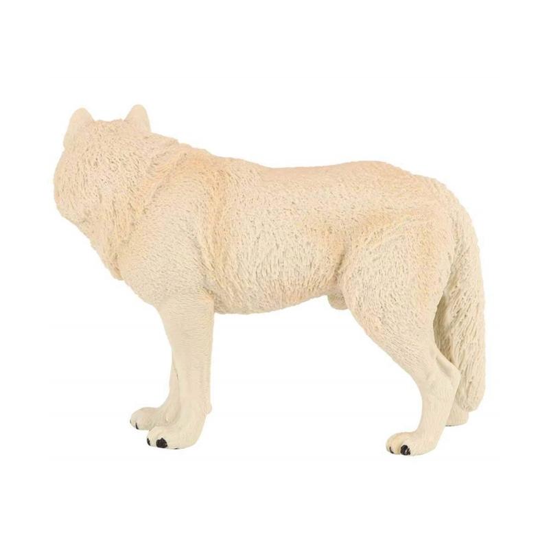 Realistic Wolf Figure Toy Educational Model Simulation Animal For Children And Collectors In Cyan Or Gray Plastic
