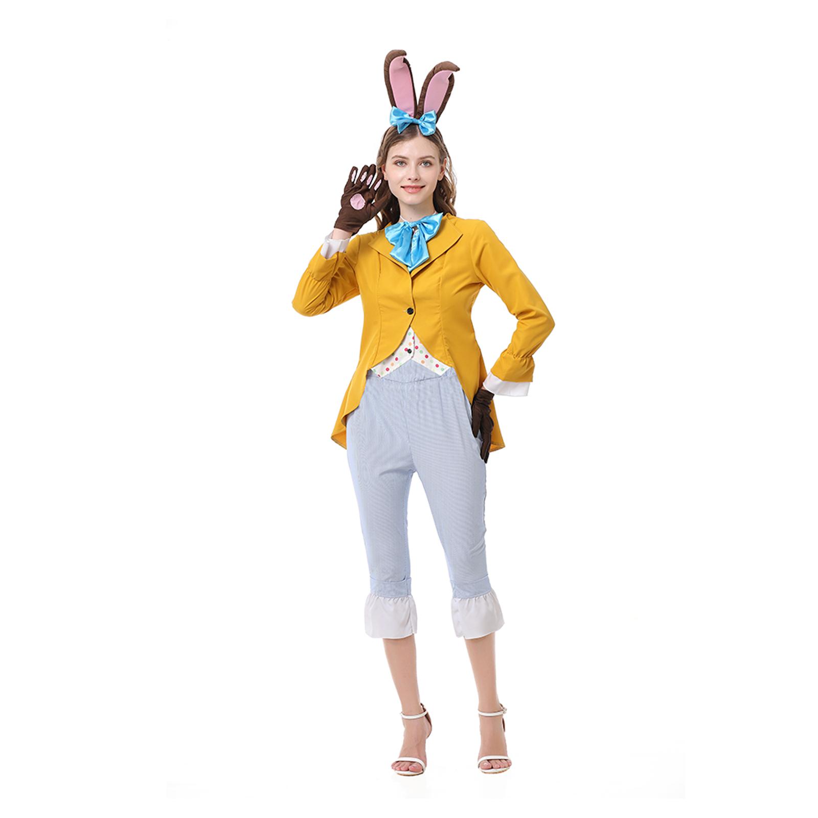 Adult Bunny Cosplay Costume Dress for Masquerade Party L