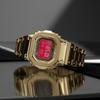 Casio Custom Collection GMW B5000GD 9A Solar Movement Metal Strap Watch Unisex Red Watch Dial GMW-B5000GD-9A(Watch4--)