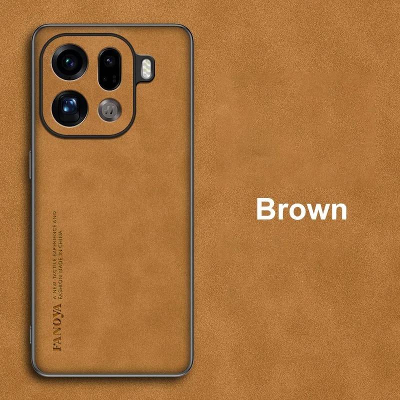 

EUCAGR For OPPO Find X9S Pro Find X9 Ultra PU Leather Phone Case For OPPO FindX9 Pro 5G Back Cover Shockproof Full Protection OPPO Find X9 коричневий