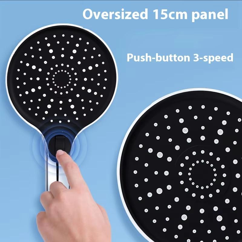 15cm Big Panel Shower Head,High Pressure Rainfall Shower Head,Large Flow Spray Rainfall Shower Faucet Bathroom Accessories