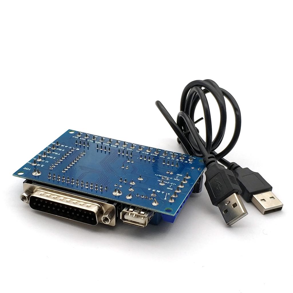 MACH3 Engraving Machine 5 Axis CNC Breakout Board with Optical Coupler for Stepper Motor Drive Controller with USB Cable