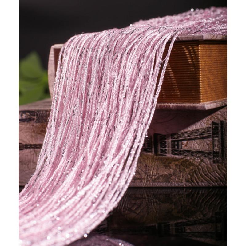 100x200cm Romantic Decoration Curtains Shiny Silvery Line String Tassel Sheer Curtain for Home Living Room Bedroom,1PC