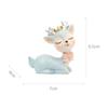 Deer Fawn Figurines Cake Topper Handmade Statue for Baby Shower Decorative Cake Crafts Hand Paint Adorable Desktop Decoration