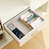 Secure Fit Retractable Drawer Dividers Bamboo Cabinet Storage Partition Divider  Bedroom Dresser