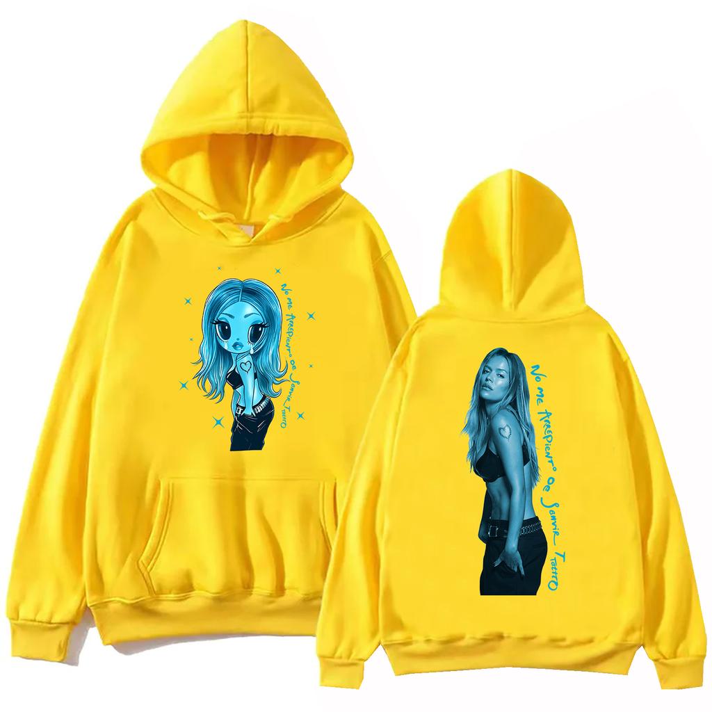 Karol G Album No Me Arrepiento De Sentir Tanto Hoodie Man Women Y2K Oversized Streetwear Hoodies Pullover Top