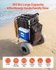 Beach Dolly with Big Wheels for Sand, 505 X 374 Mm Cargo Deck, Folding Sand Cart with 320 Mm Balloon Wheels, 75 Kg Load Capacity, 860-1160 Mm