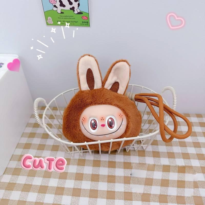 Vinyl Wallet Keychain Pendant Creative Plush Doll Hanging Decoration