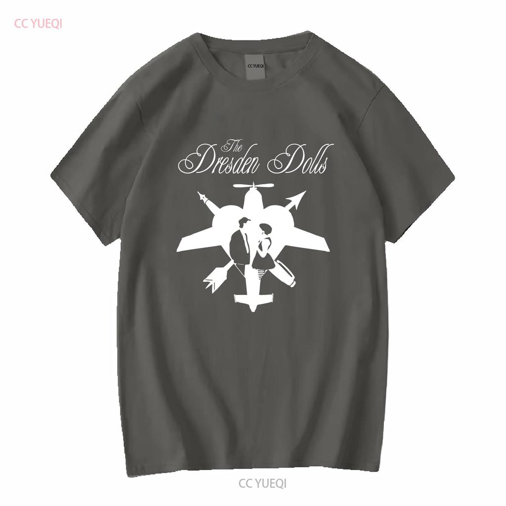 Camiseta The Dresden Dolls tendencia hoT Navidad vintage Lavada Ligeramente hombre ropa de diseñador Transpirable