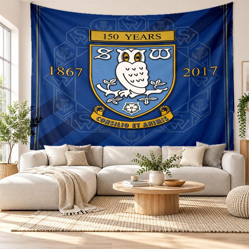 Sheffield Wednesday Wall Tapestry, Soft Fabric Wall Hanging, Decorative Backdrop For Bedroom Home Wall Art