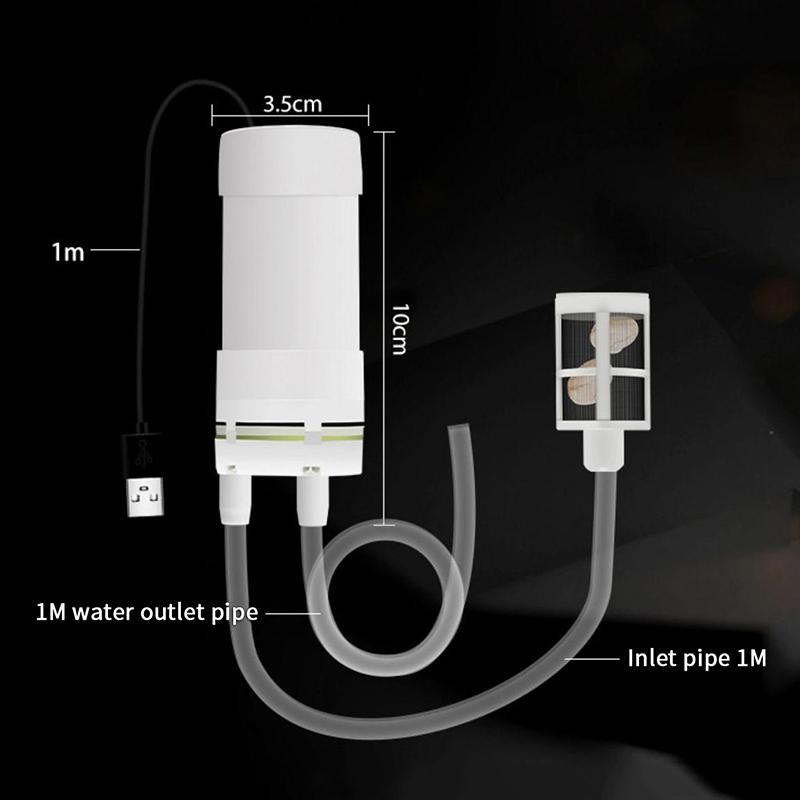 Wasserspender mit USB-Stromversorgung und selbstansaugender Pumpe Balkonbewässerung Wasserpumpe Fischwasserpumpe