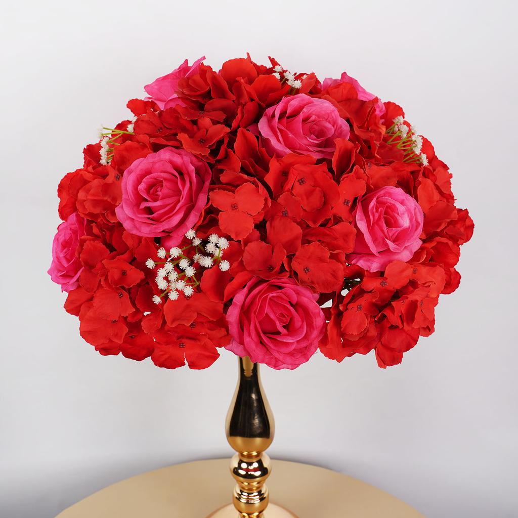 Artificial Wedding Flower Ball Table Flores Arificiales Decoracion Flower Rose Valentine's Day Stage Party Banquet Decoration