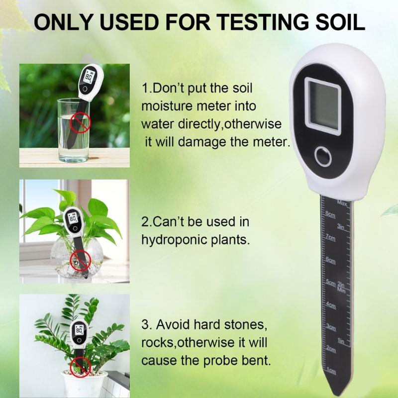 Portable Soil Moisture Meter Soil Moisture Tester Easy To Read Soil Moisture Gauges for Accurate Measurement Plant Health