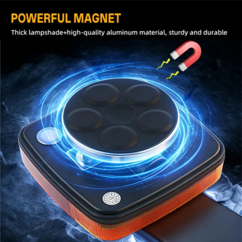 Kit de 2 feux arrière LED magnétiques sans fil rechargeables et étanches pour remorques, camions, camping-cars, bateaux, caravanes
