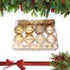 Classy 32-Piece Shatterproof Gold Christmas Tree Bauble Ornament Set