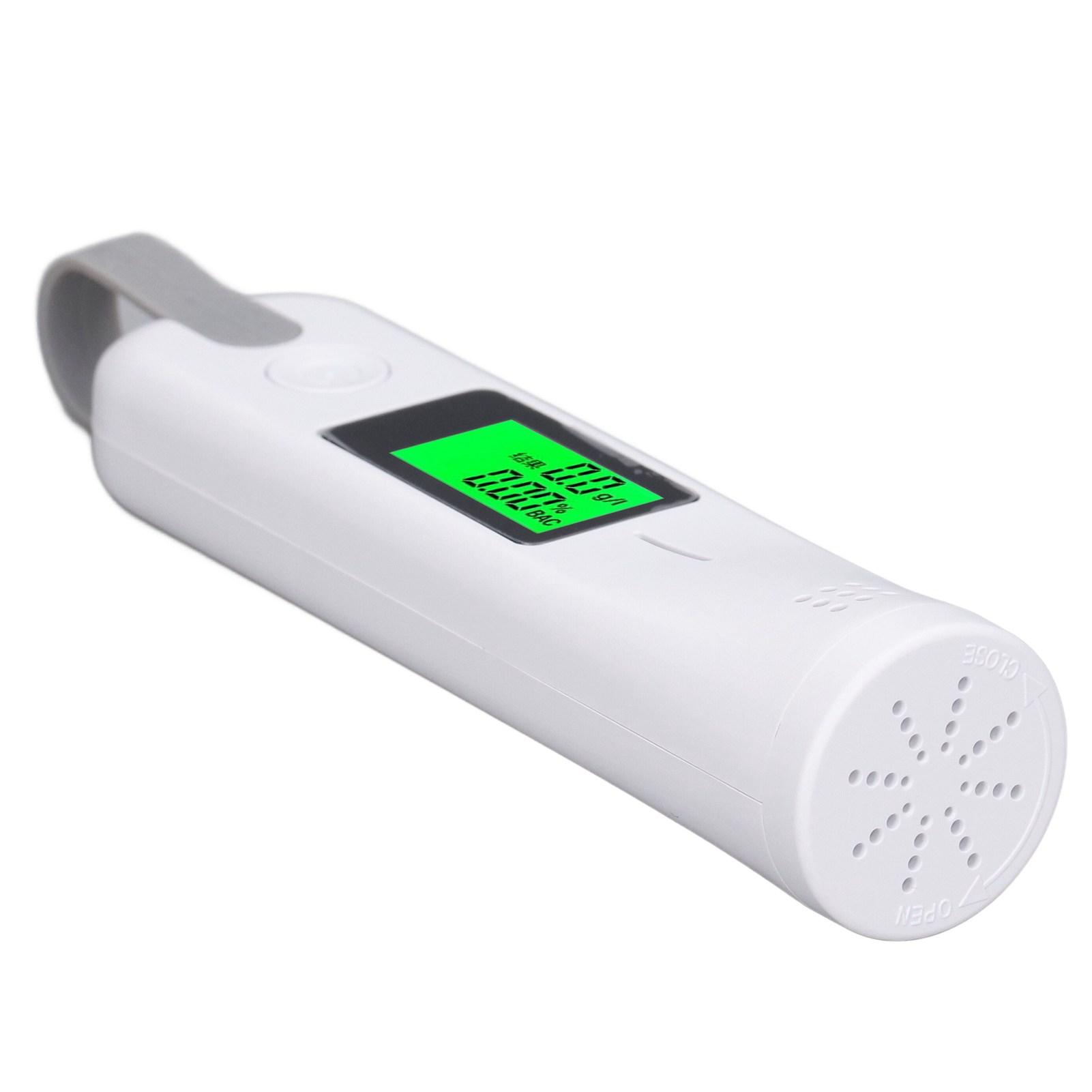 

Тестер алкоголя в выдыхаемом воздухе, высокая точность, быстрый отклик, беспроводной портативный анализатор алкогольного опьянения DC 5C, белый белый