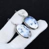 Natürlicher Dendrit Opal Edelstein Antike Ohrringe 925 Sterling Silber Ohrringe, Boho Silber Schmuck Ohrhänger, Geschenke für Party Wear Geschenke für Sie