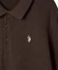 USPOLOASSN Classic Cable Collar Knit _Brown