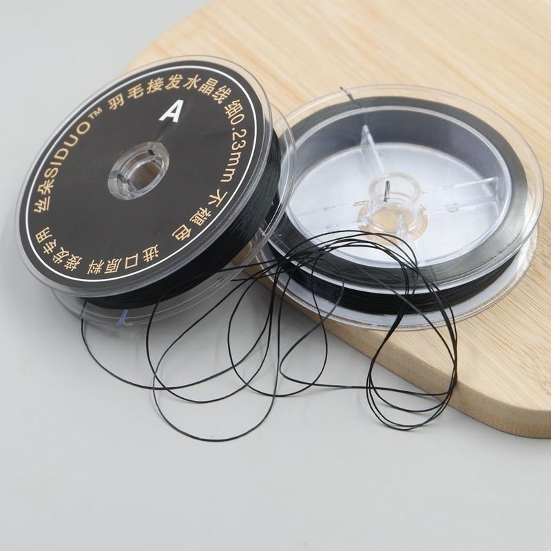 1 Roll 60M Salon Crystal Elastic String Hair Weave Sew Decoration Thread For Hair Thread Making Weaving Wig Hair Extensions