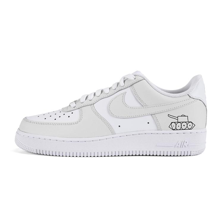 Nike Air Force 1 Air Force 1 Low top Skateboard Shoes Men s Gray White CW2288-111(team5-) 40