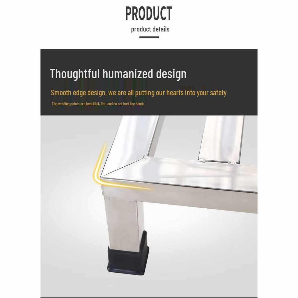 Adjustable Stainless Steel Appliance Stand with Universal Wheels for Washing Machines and Refrigerators