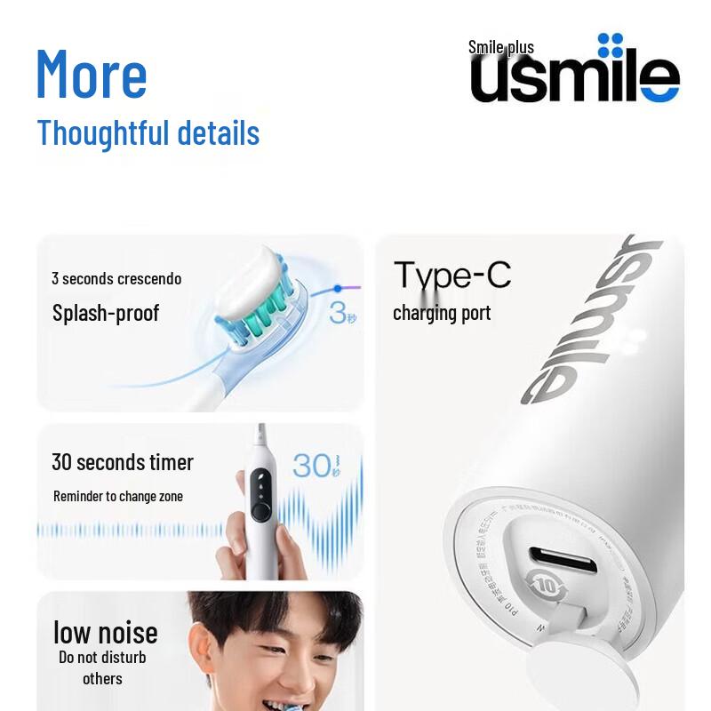 usmile P10 Sonic Electric Toothbrush CN plug (adapter included)