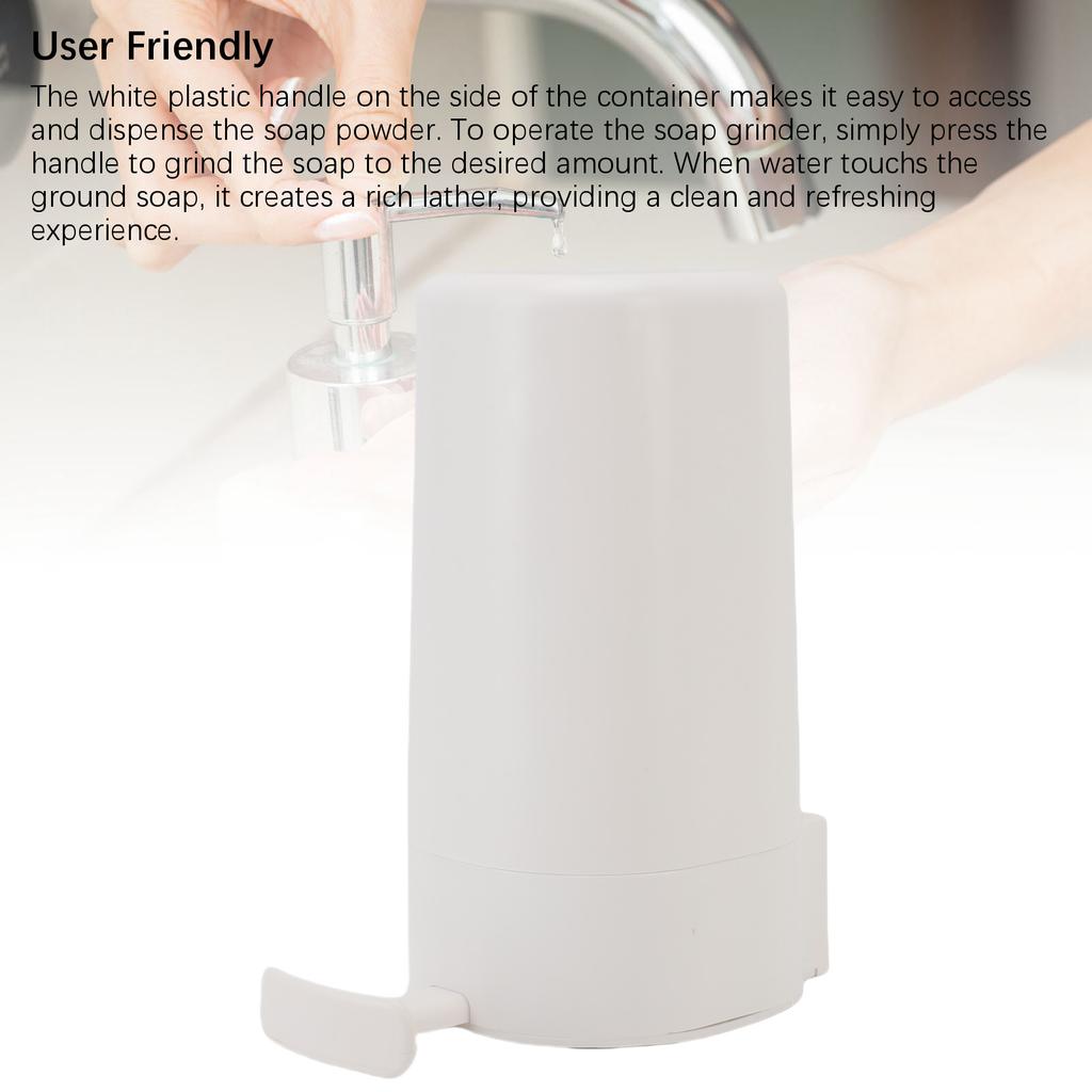 Soap Grinder 3 Speeds Adjustable Punchless Wall Mount Soap Grinding Box with Cover for Bathroom