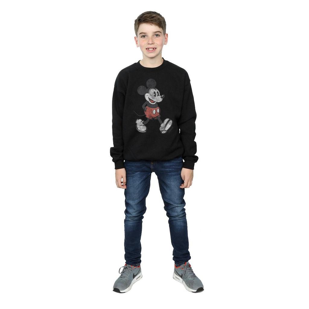 Disney Boys Walking Mickey Mouse Cotton Sweatshirt