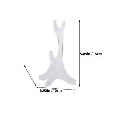 2pcs Acrylic Display Stand Double Layer Desktop Holder for Light Showcase Easy Assemble Store Sleek Visually