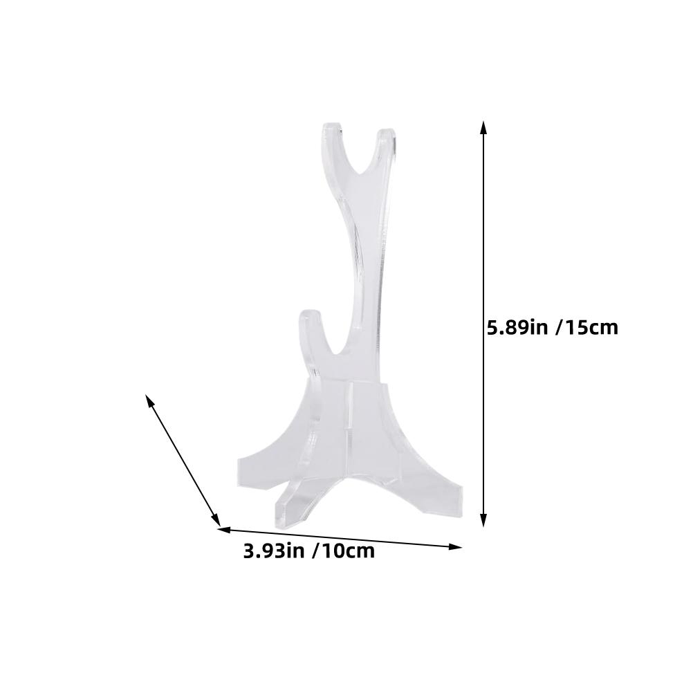 2pcs Acrylic Display Stand Double Layer Desktop Holder for Light Showcase Easy Assemble Store Sleek Visually