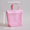 Foldable, Lightweight & Transparent Mesh Travel Toiletry Bag – Zipper Closure, Top Handle | color Breathable Bathroom Organizer