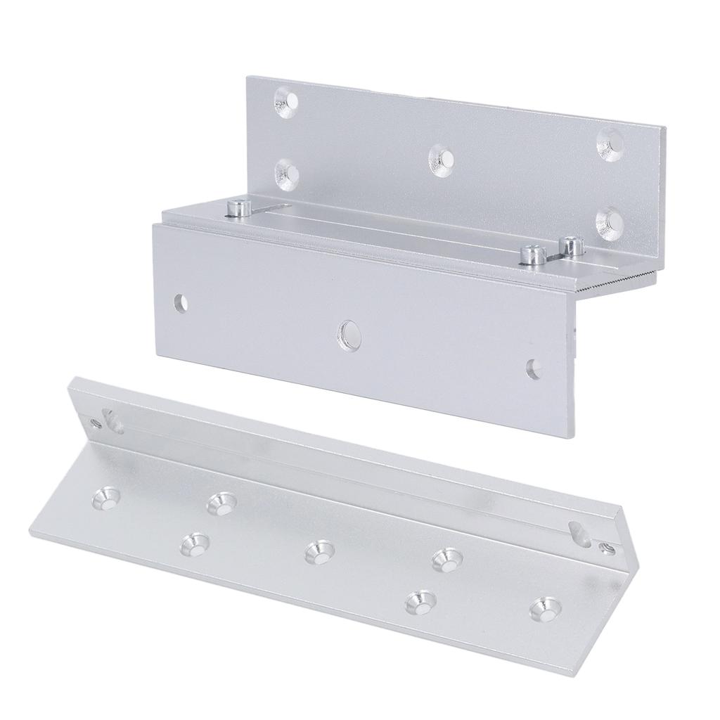 Electric Magnetic Lock Z L Bracket 180KG Holding Force 168mm Aluminum Alloy Electromagnetic Lock Bracket Set for Inward