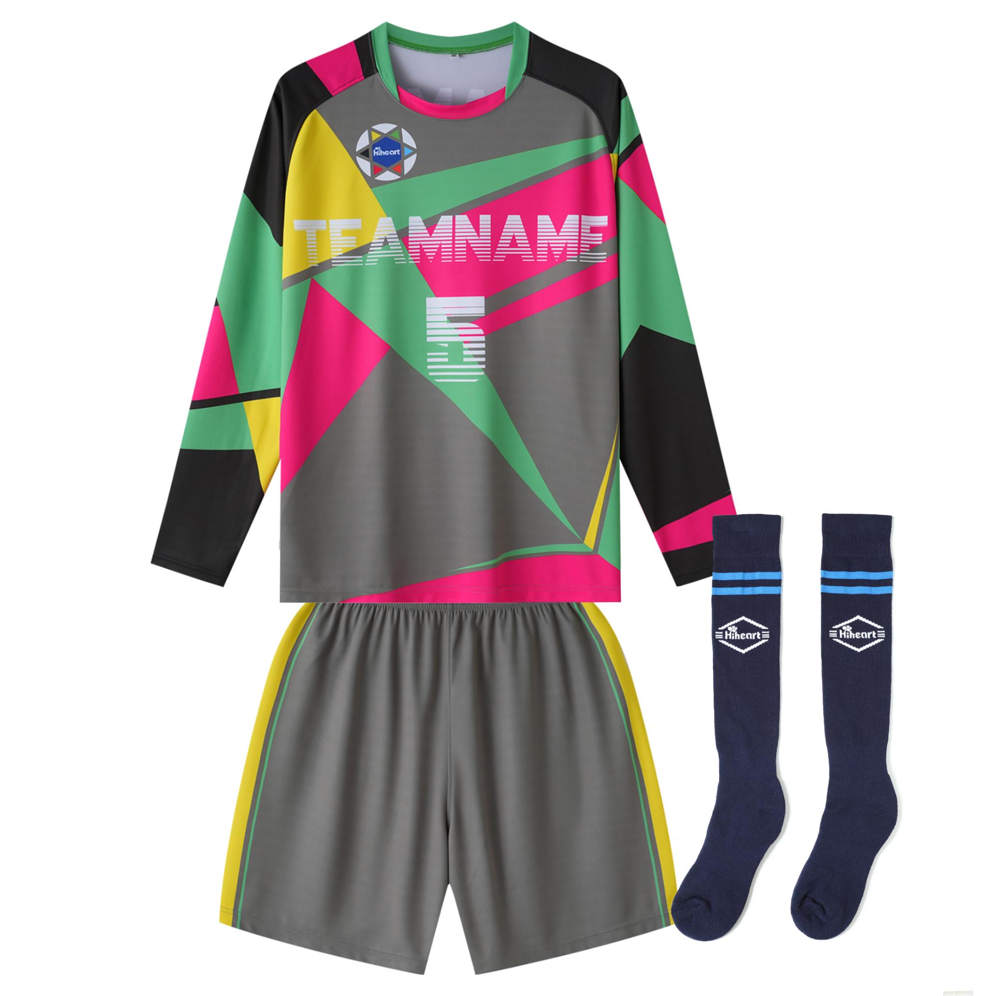Custom Grey Football Uniform Set for Kids High Quality Football Wear Jersey Set Hot Sale Football Uniform S