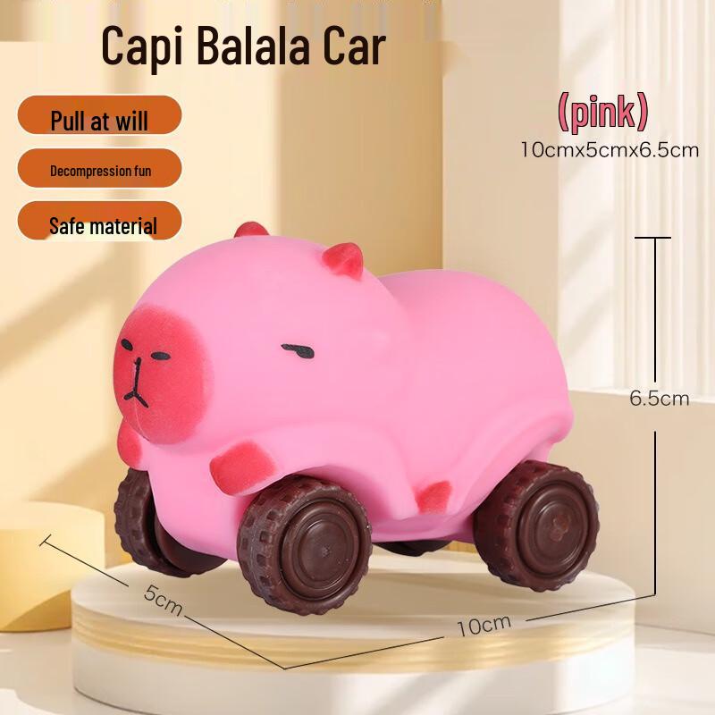 Fumade Capybara Pull-Back & Sliding Decompression Toy