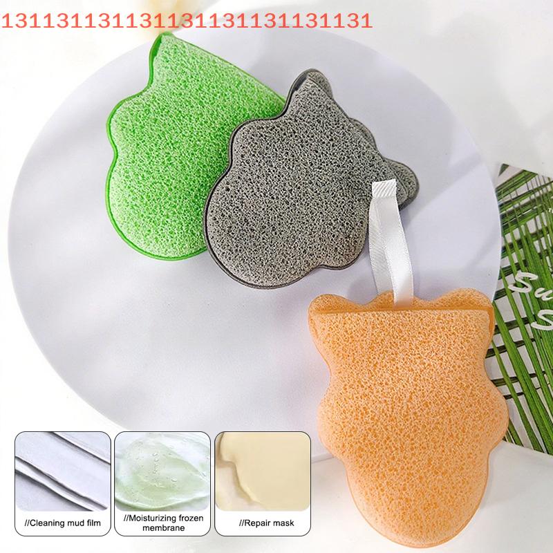 Makeup Removal Wash Reusable Clean Tool Snowman Glove Style Facial Exfoliating Sponge Puff Deep Cleansing