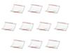 Set of 10 Green Bamboo and Leaf Divided Plates X X Shokado Reinforced Porcelain Setomonohonpo Red-painted [11.3 11.3 2.5 Cm]