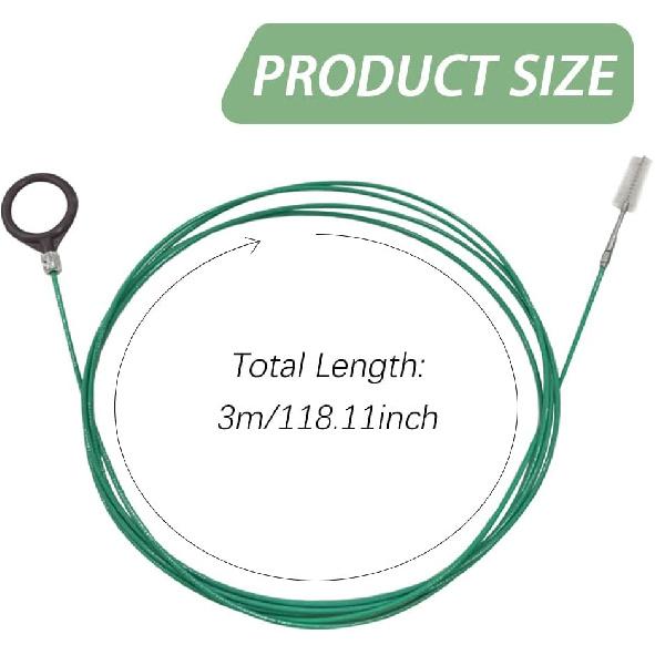 HAOBO Auto Sunroof Drain Cleaning Tool, Sunroof Drain Cleaner, 120 Inch Long Flexible Tube Cleaning Brush, Extra Long Pipe Cleaners for Car Sunroof,