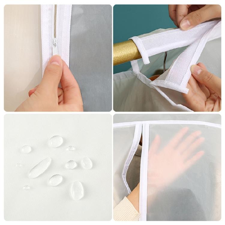 Nontoxic PEVA Clear Clothes Dust Cover Waterproof Hanging Garment Protectors For Home Use Storage