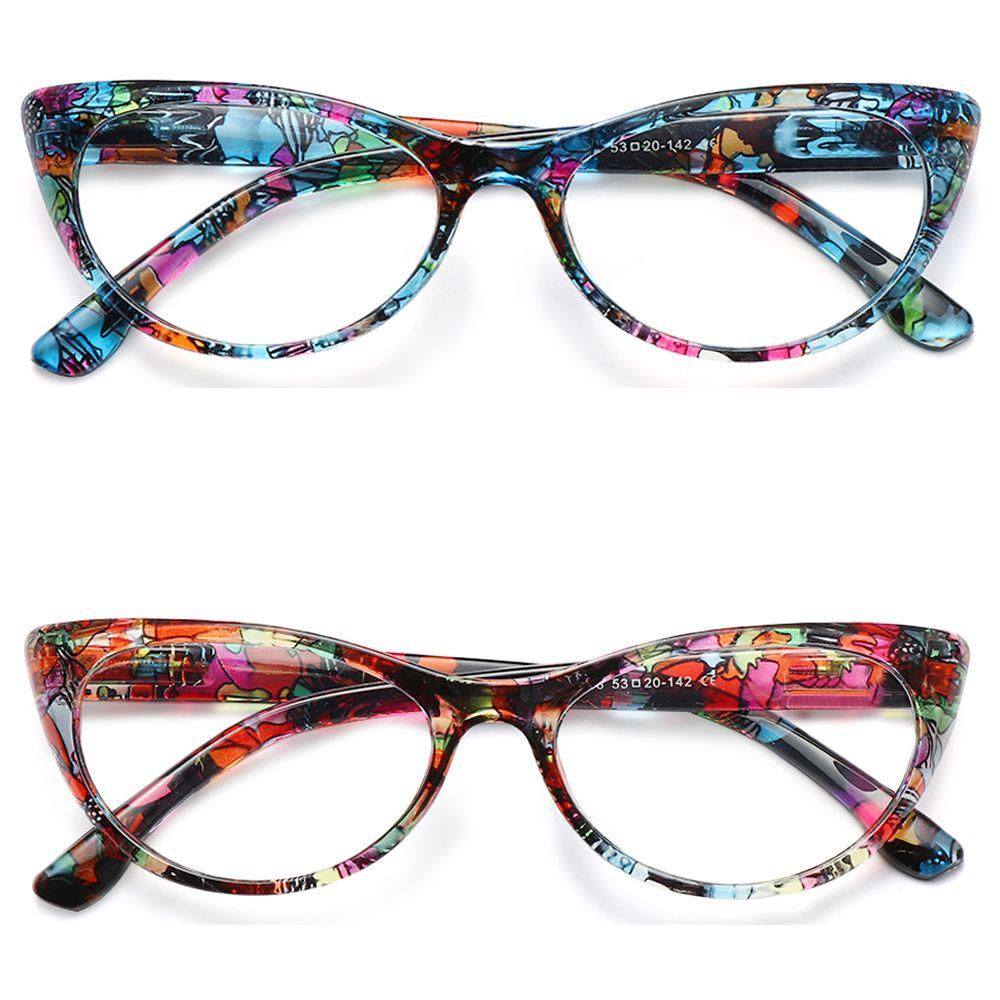 Fashion Flowers Elegant Vintage Eye Protection Reading Glasses Ultra Light Frame Floral Eyeglasses