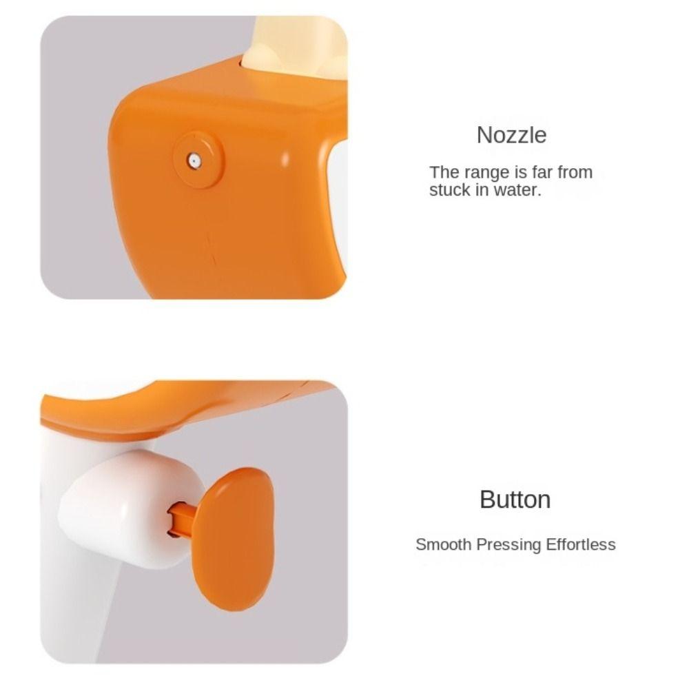 Animal Design Orange Bath Fountain Toy Press Type Water-Sprinkling Festival Sprinkler  Boys Girls