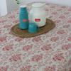 Vintage Flower Linen Tablecloth (Rectangular, 4-person) 130x180