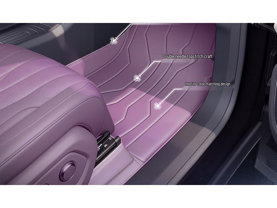 Dark Blue S07 Full-Coverage Car Floor Mats & Trunk Mat for 2026 Interior Modification