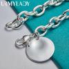 925 Sterling Silver Round Brand Pendant Bracelet For Women Wedding Party Fashion Jewelry