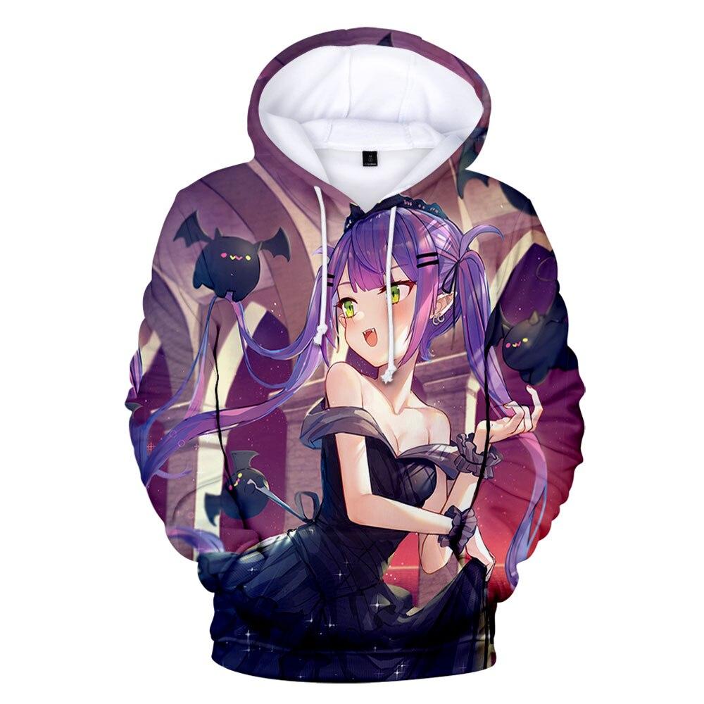 New Hololive Vtuber Cartoon Tokoyami Towa Hoodie Men Women