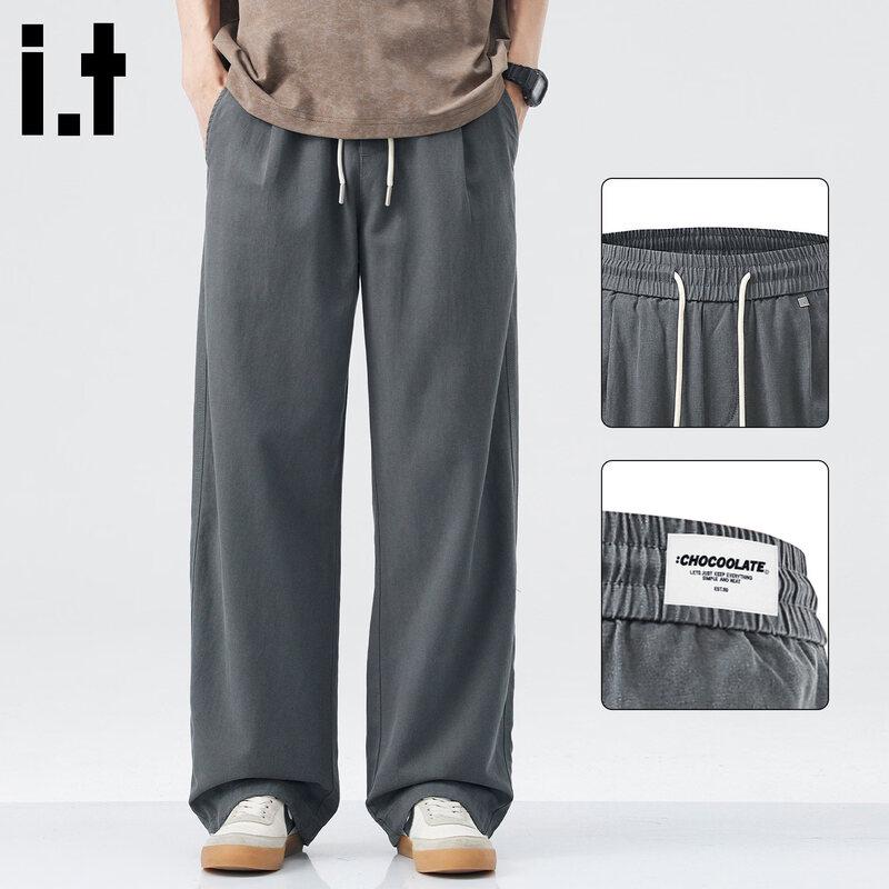 CHOCOOLATEir Men s Tencel Lyocell Loose Fit Casual Pants 32 темно серый